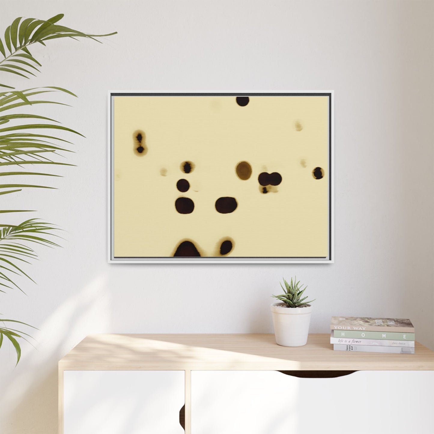People Communicating by Unknown Abstract Framed Minimalist Wall Art Print