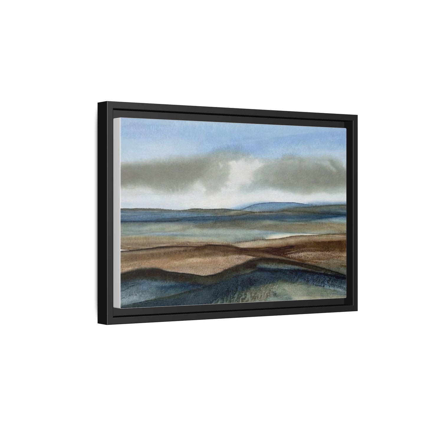 Matte Canvas Landscape, Framed (Multi-color)