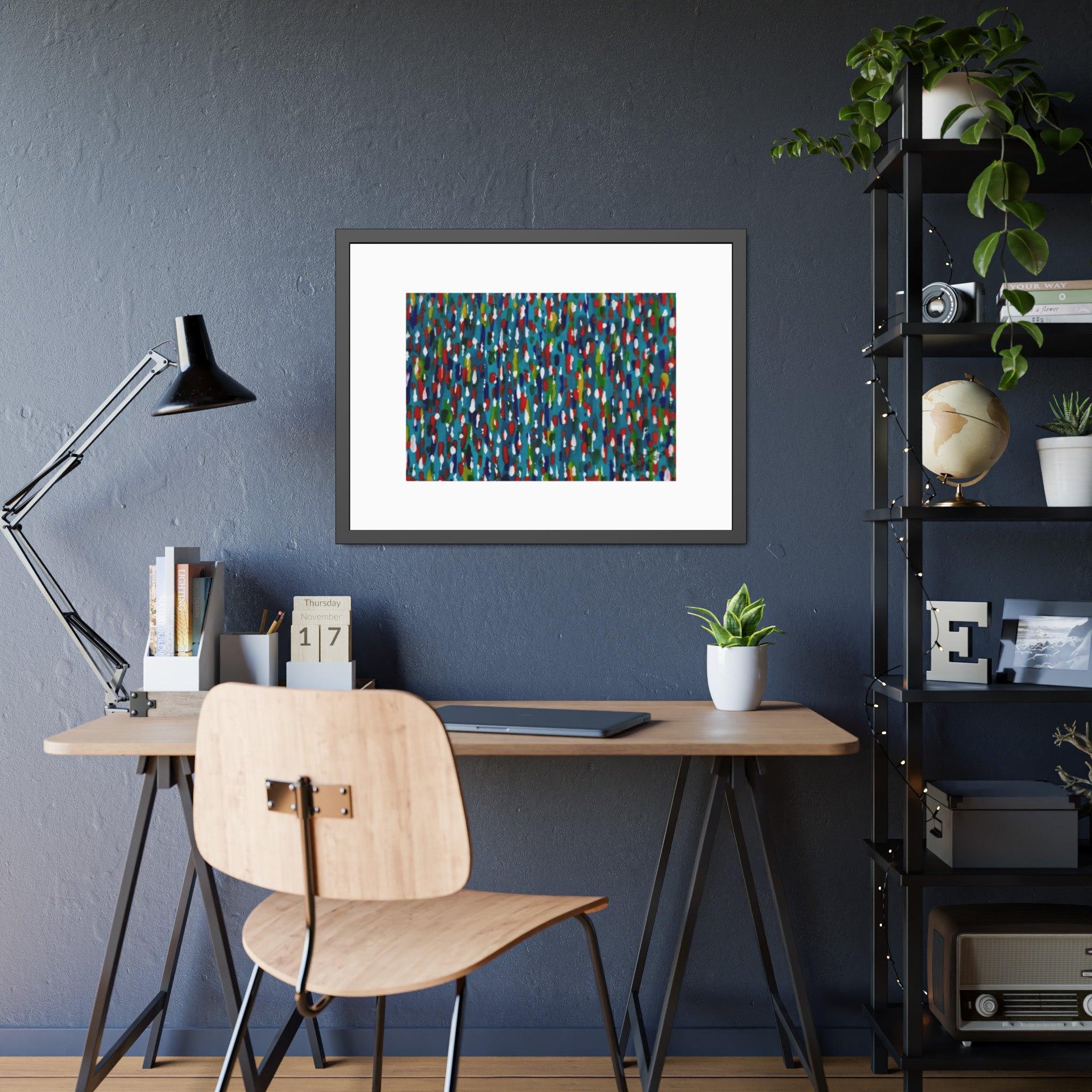 Colours Of The Soul Reflecting On Water by Ariel Chavarro Avila Framed Wall Art Print