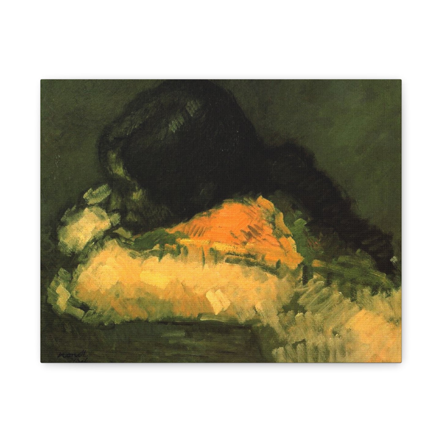 La Chata by Isidre Nonell Matte Canvas Wall Art Print