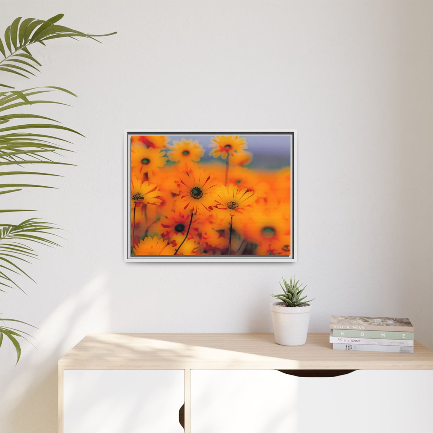 Bee Garden by Norman Barrett Framed Matte Canvas Wall Art Print