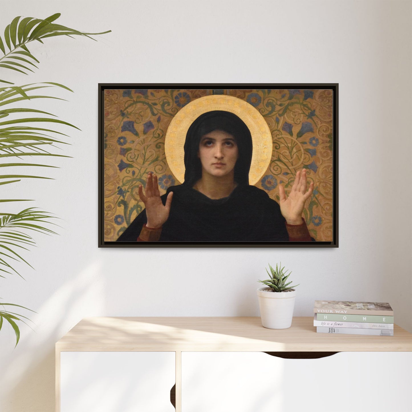 La Vierge consolatrice by William Adolphe Bouguereau Framed Matte Canvas Wall Art