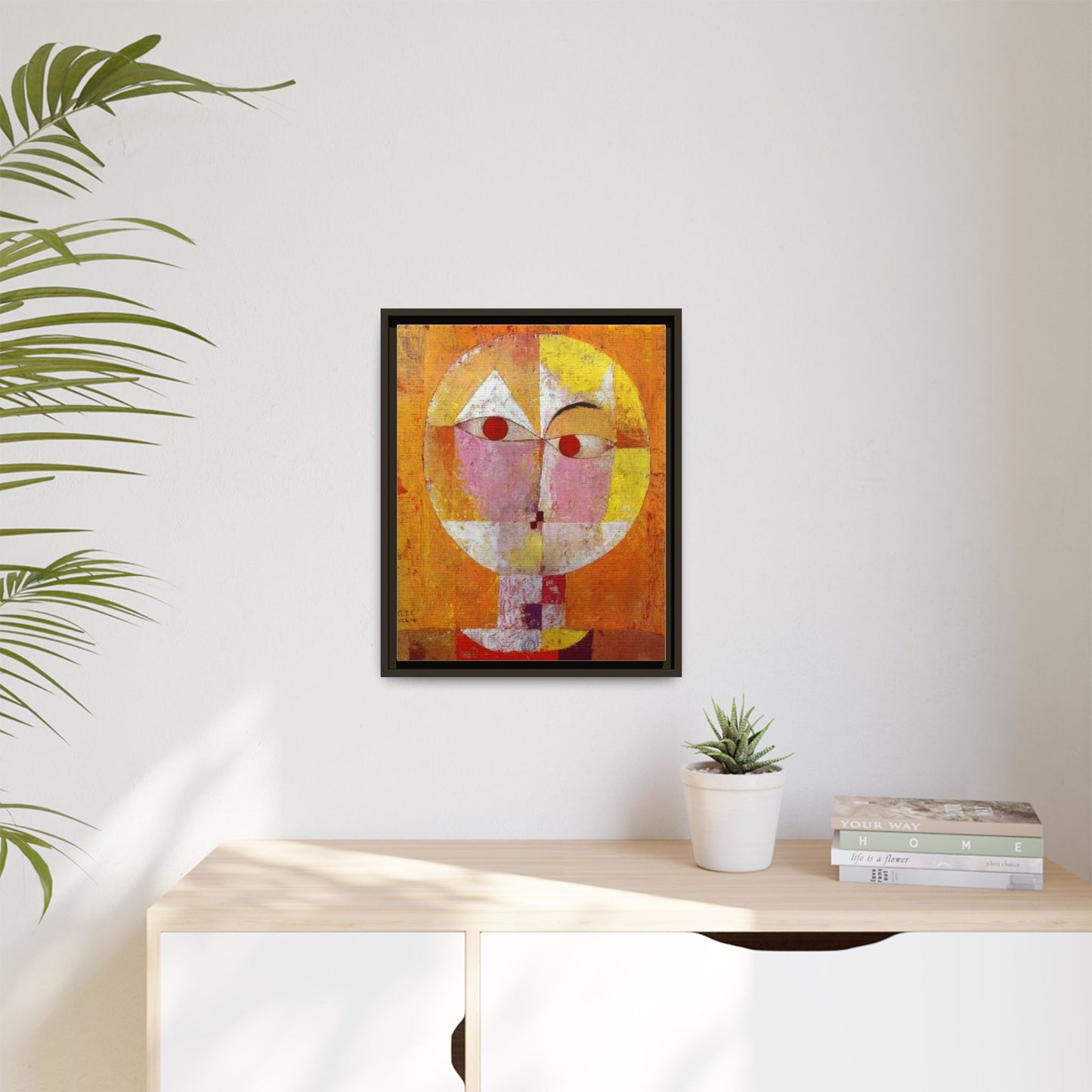 Senecio II by Paul Klee Canvas Framed Wall Art Print