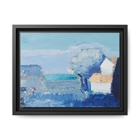 Paysage de Provence by Nicolas de Staël Framed Matte Canvas Seascape Wall Art Print