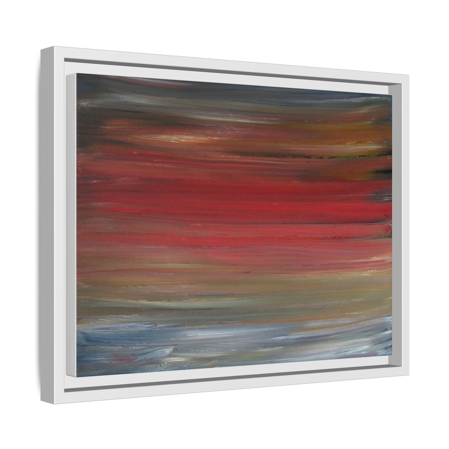 Misty morning by Norman Barrett Framed Matte Canvas Wall Art