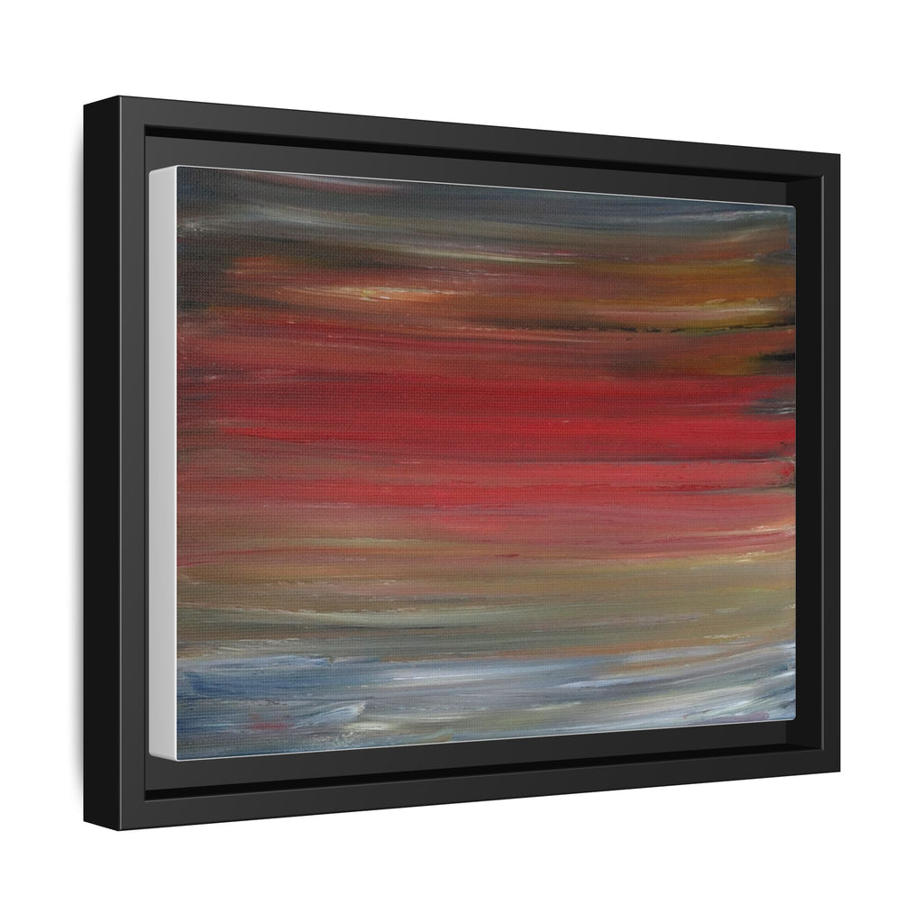 Misty morning by Norman Barrett Framed Matte Canvas Wall Art