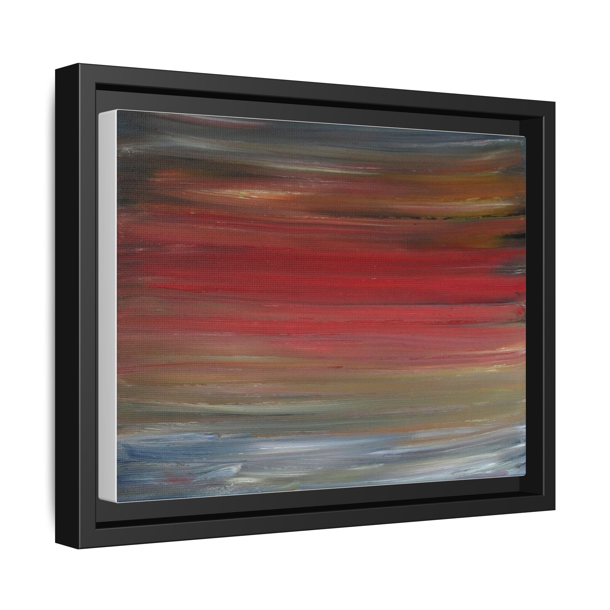 Misty morning by Norman Barrett Framed Matte Canvas Wall Art