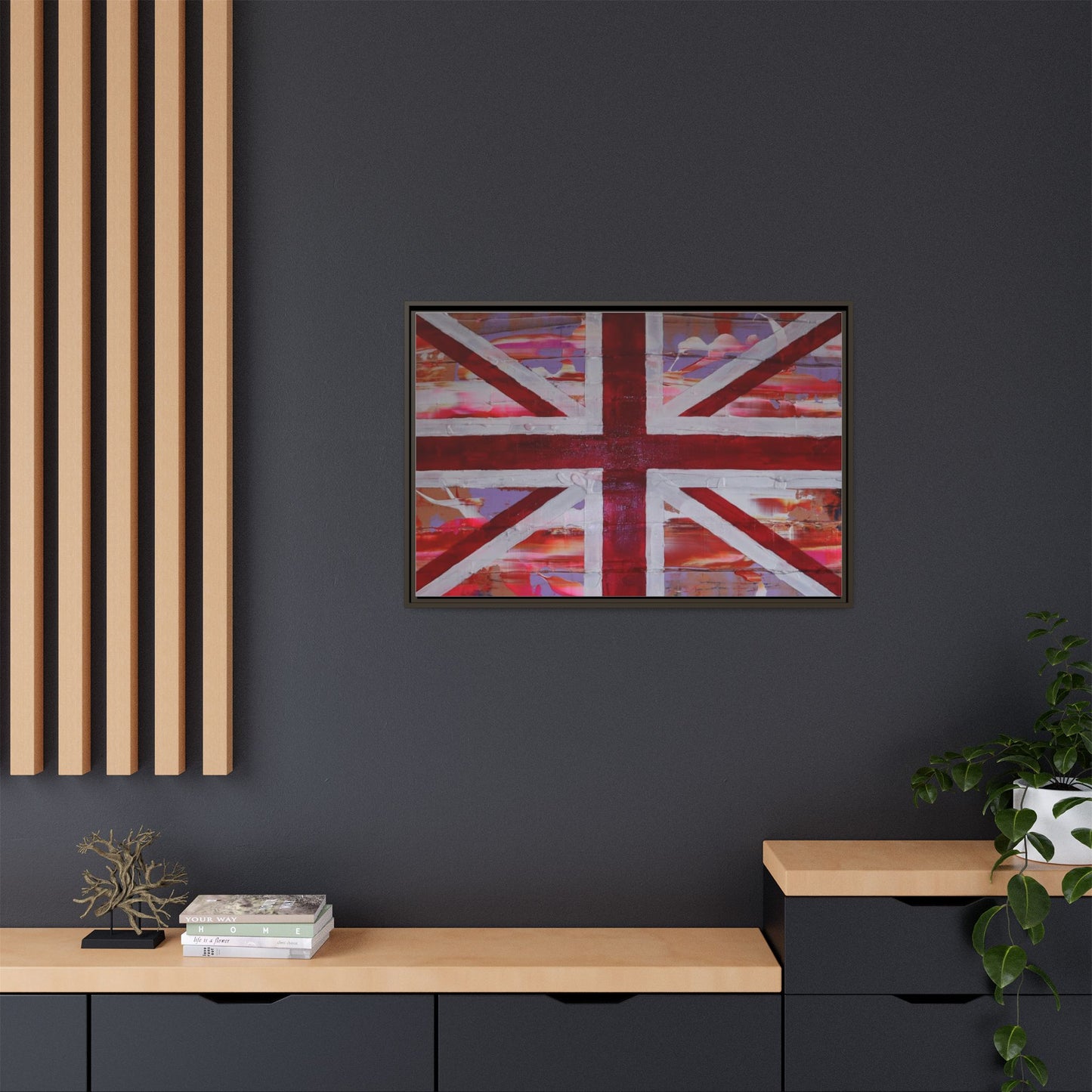 Union Jack is back! by Norman Barrett Framed Matte Canvas Print Wall Art
