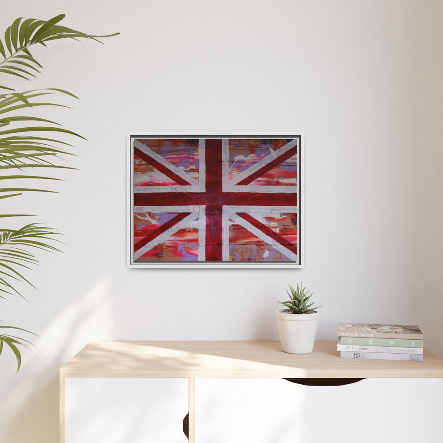 Union Jack is back! by Norman Barrett Framed Matte Canvas Print Wall Art