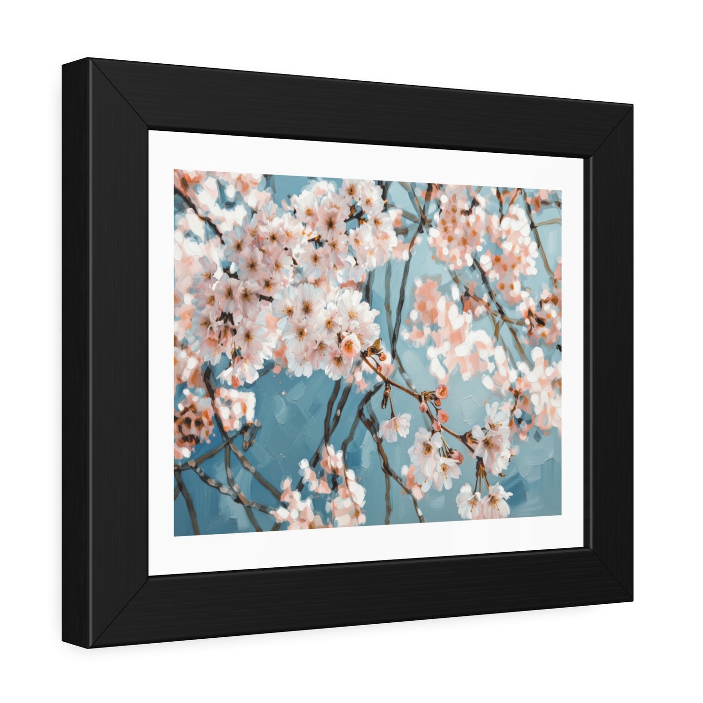 Cherry Blossom Framed Poster — Floral Wall Art Print