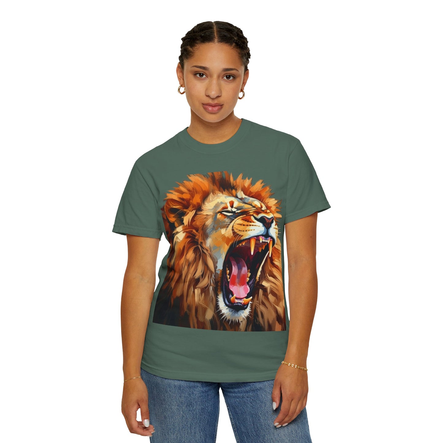 Roaring Lion T-Shirt Bold Wildlife Graphic Tee