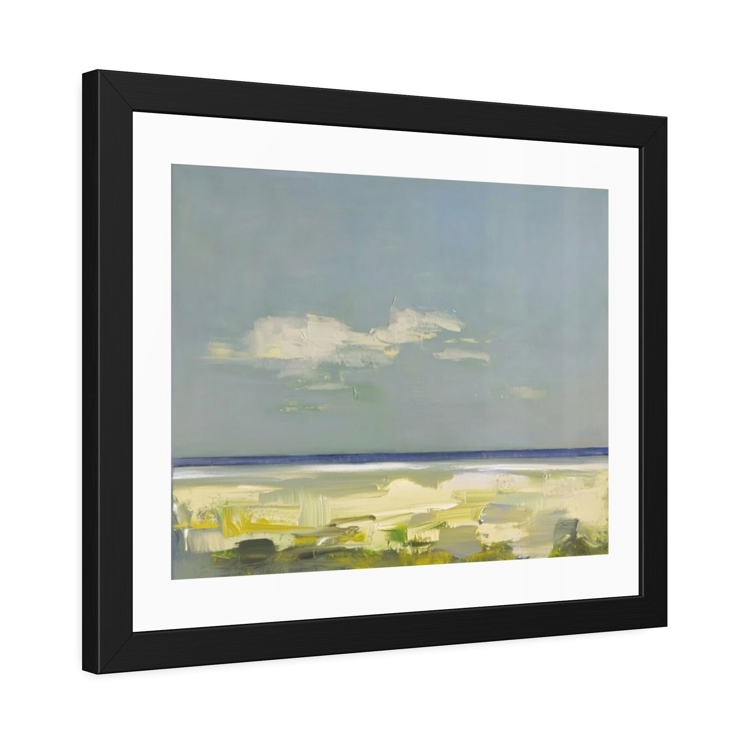 Framed Beach Print Poster — Coastal Landscape Wall Art