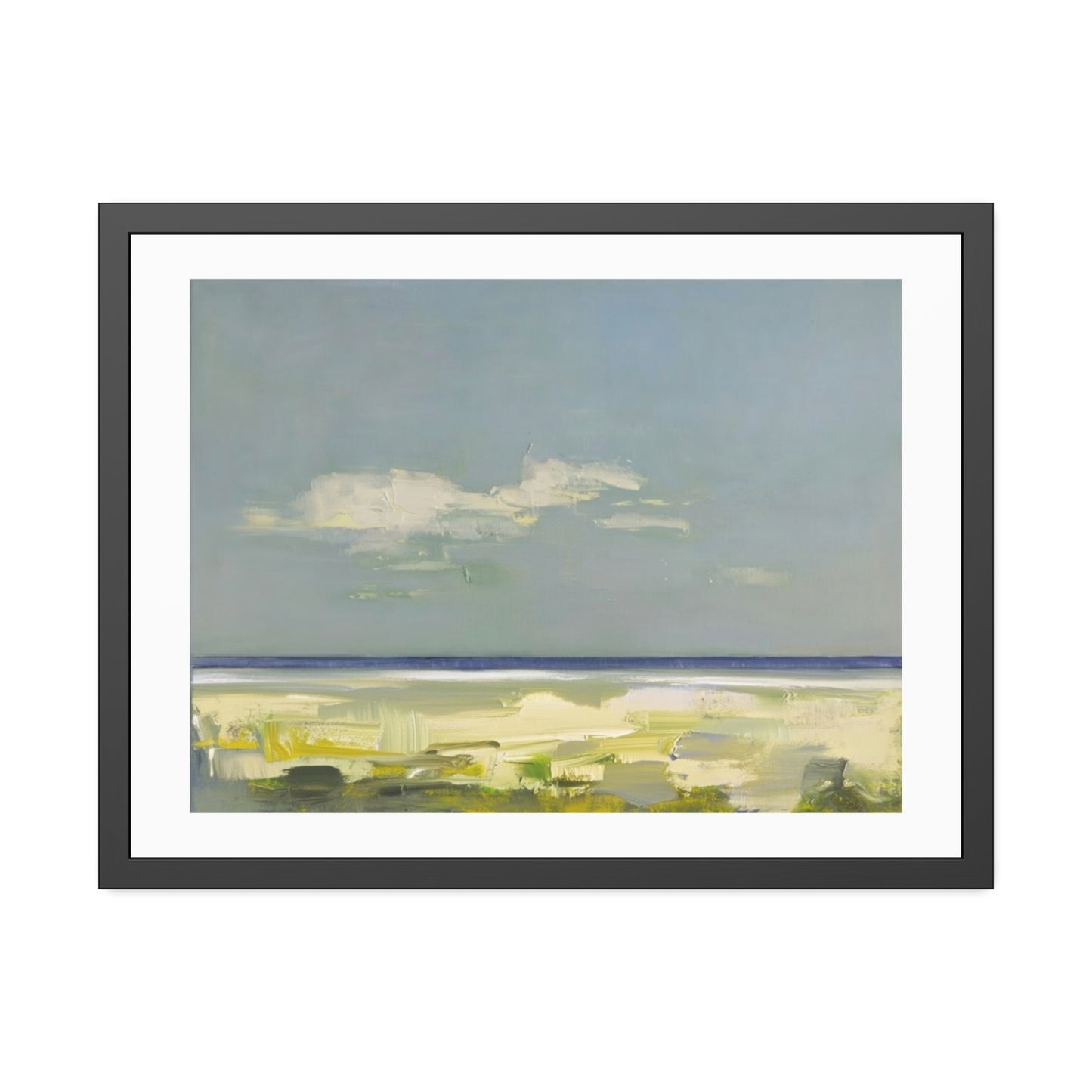 Framed Beach Print Poster — Coastal Landscape Wall Art