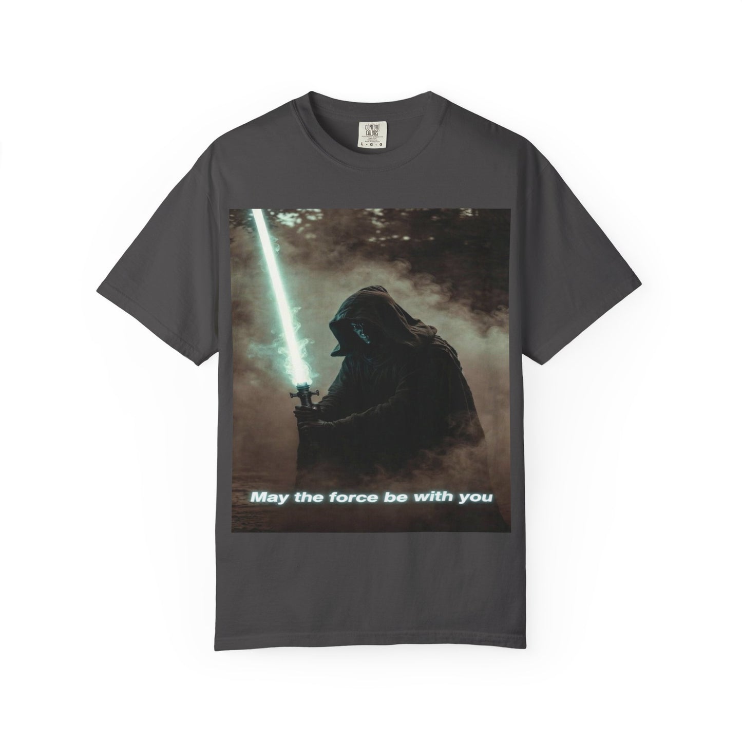 T-Shirt — 'May the force be with you' Lightsaber Sci‑Fi Graphic Tee