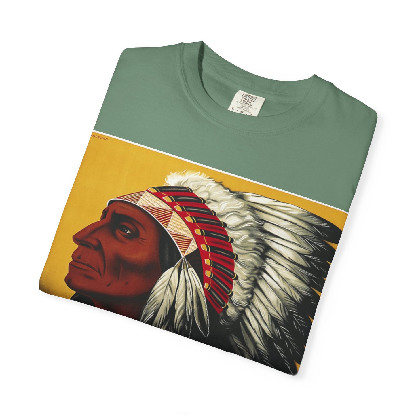 T-Shirt — Retro 'Indiana' Native Chief Vintage Poster Design