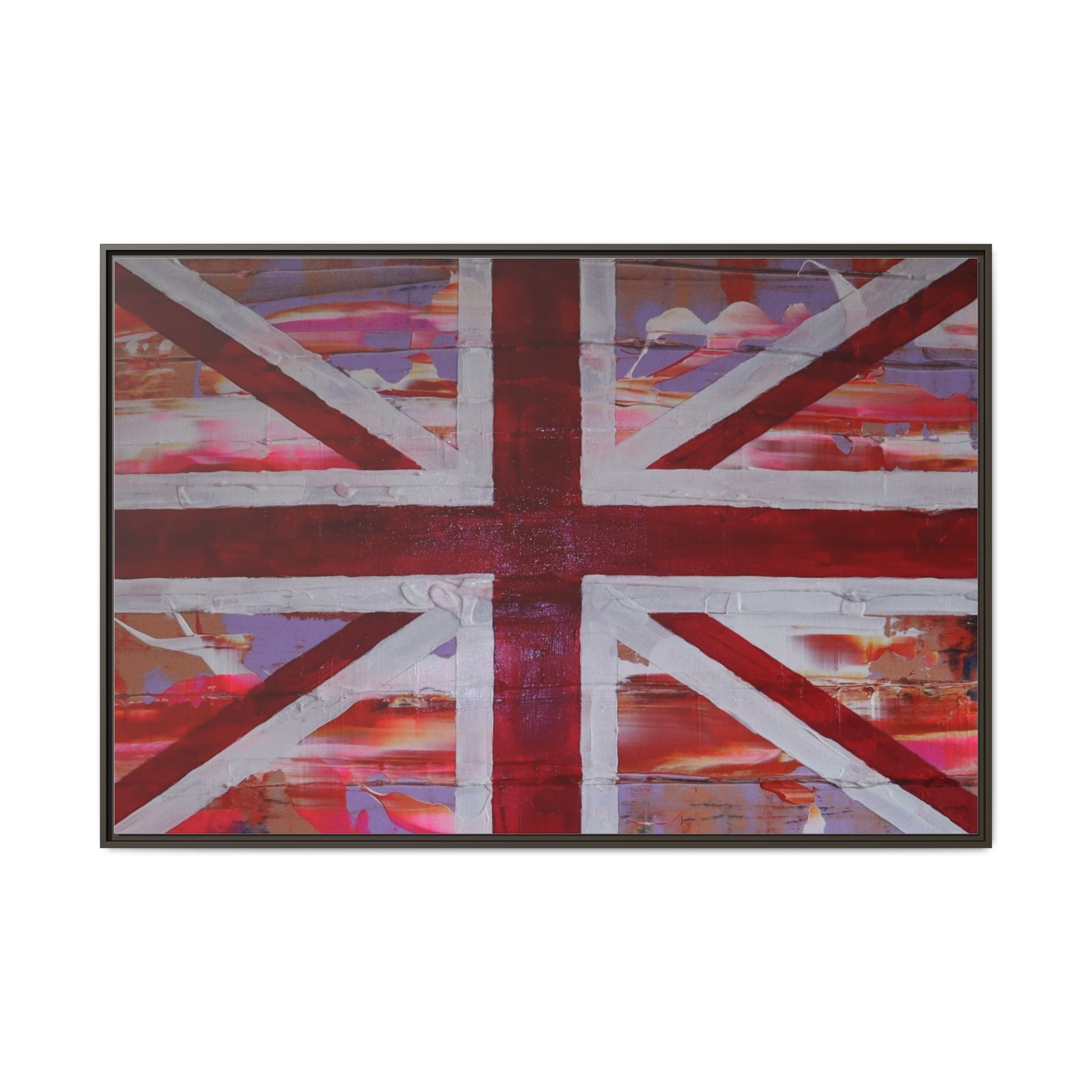 Union Jack is back! by Norman Barrett Framed Matte Canvas Print Wall Art