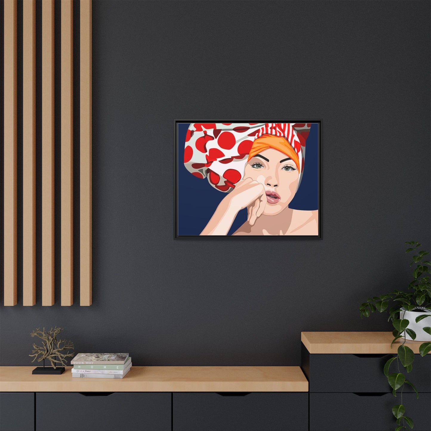 Vivid 20 by Orit Fuchs Pop Art Matte Canvas Framed Wall Art Print
