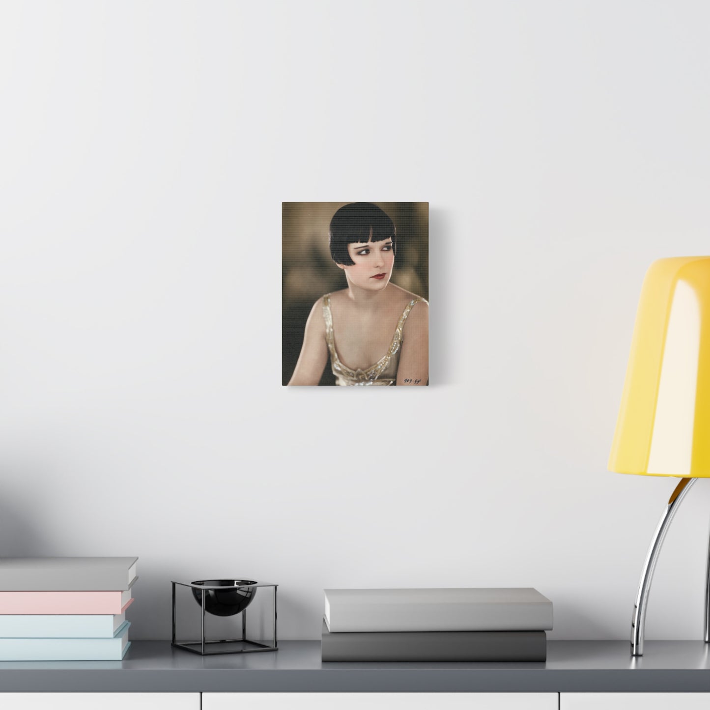 Vintage 1920s Louise Brooks Portrait Matte Canvas Print — Stretched Wall Art