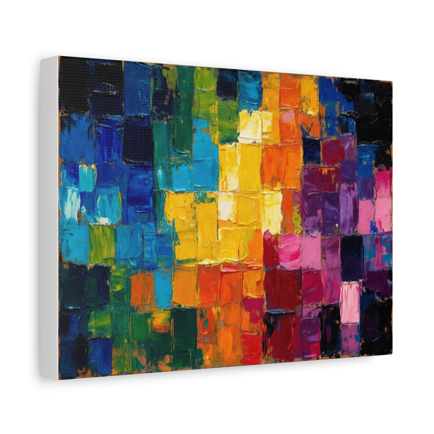 Mosaic Squares Matte Canvas, Stretched, 1.25"