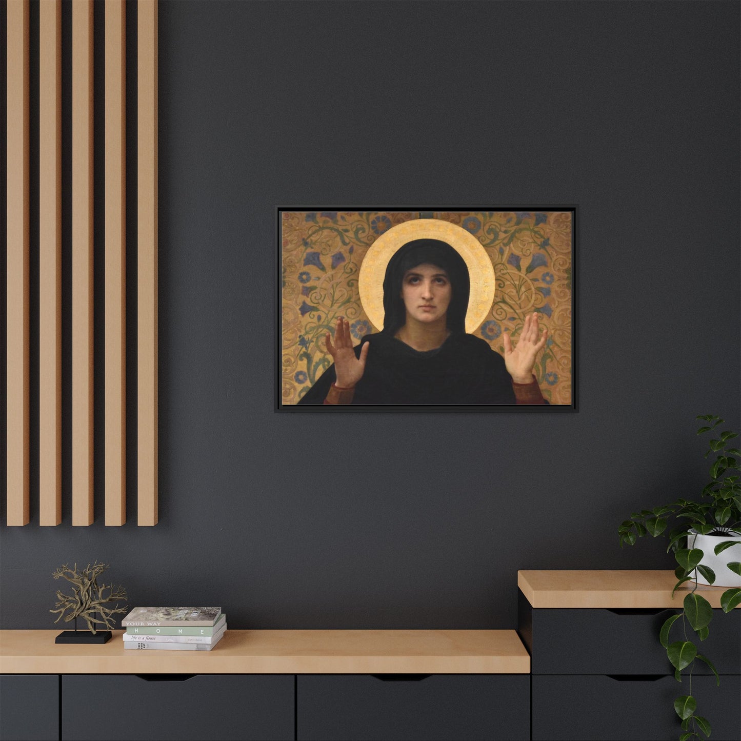 La Vierge consolatrice by William Adolphe Bouguereau Framed Matte Canvas Wall Art