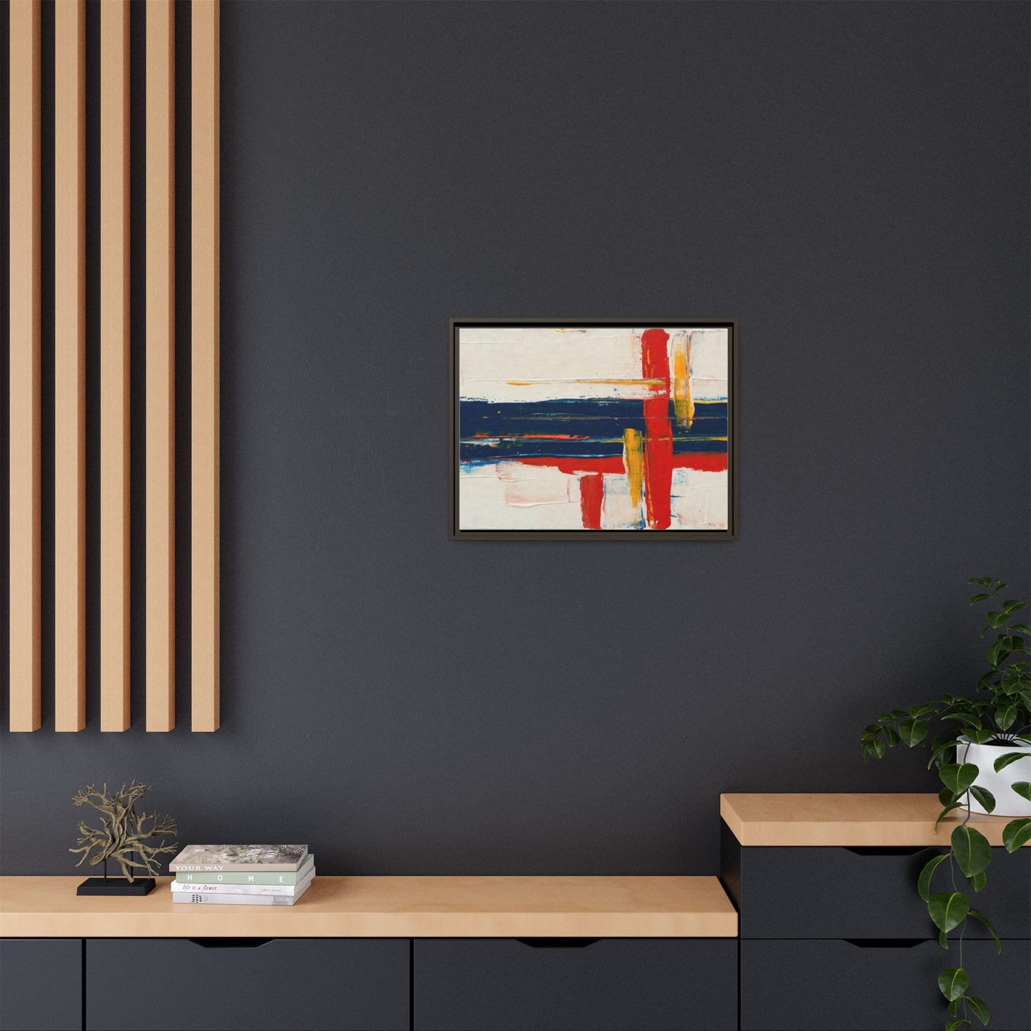 Matte Canvas, Framed (Multi-color)