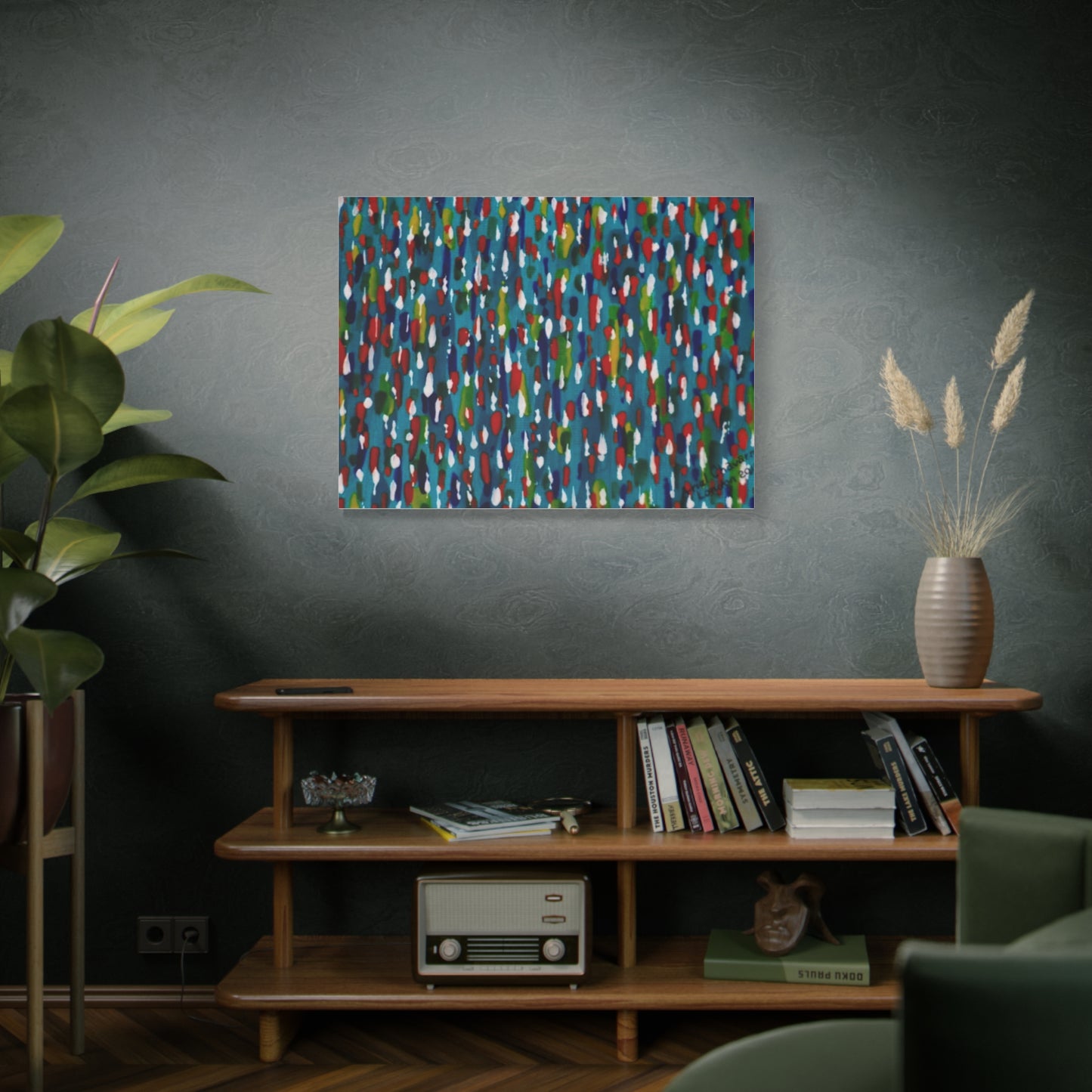 Colours Of The Soul Reflecting On Water by Ariel Chavarro Avila Matte Canvas Wall Art