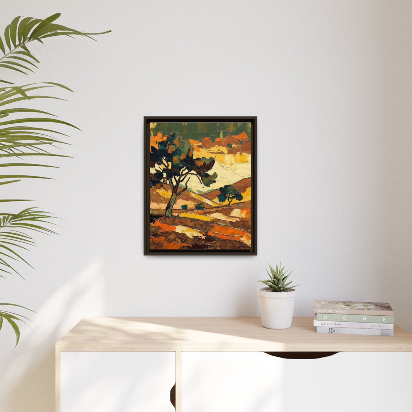 Framed Matte Canvas Landscape Art Print