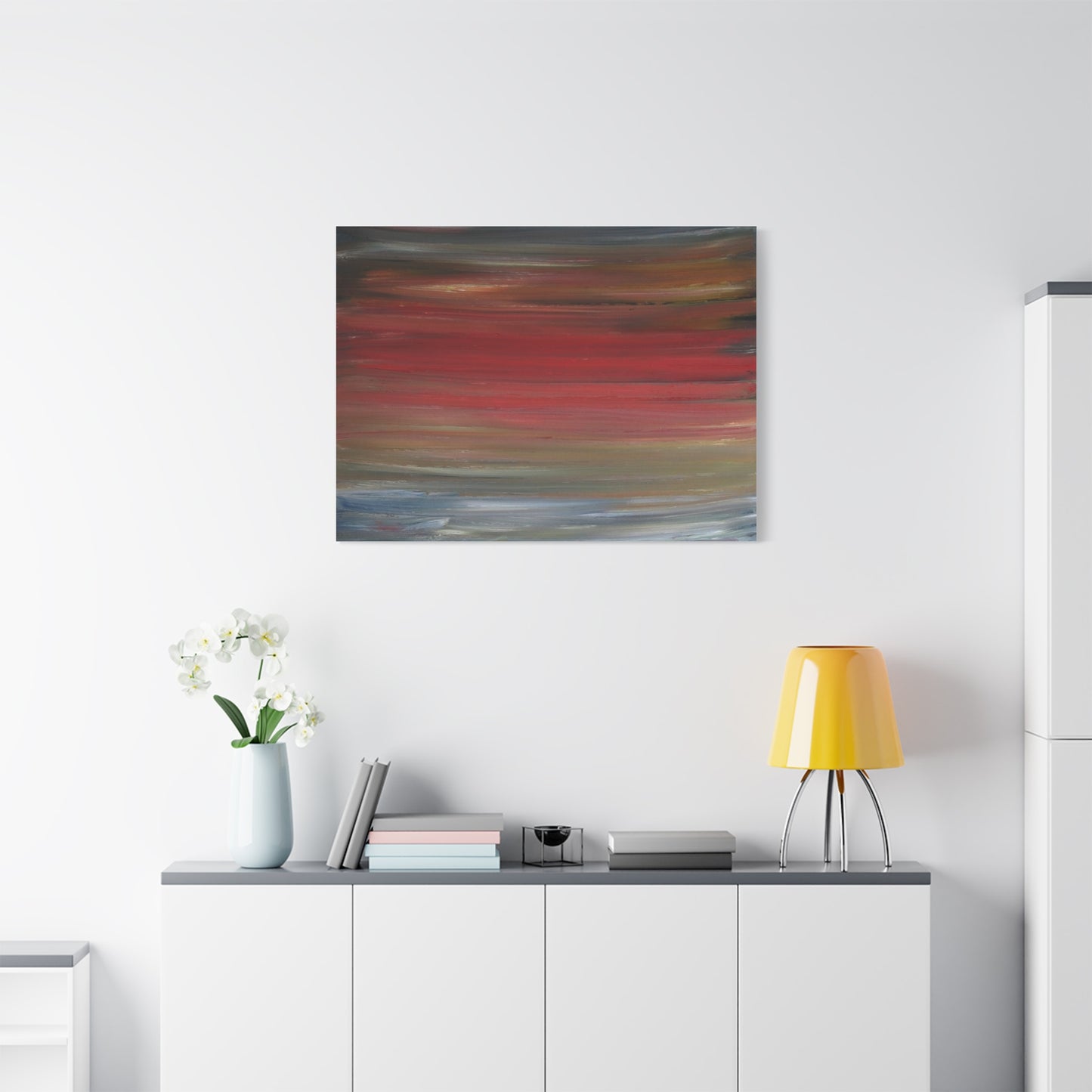 Misty morning by Norman Barrett Matte Canvas Print Wall Art