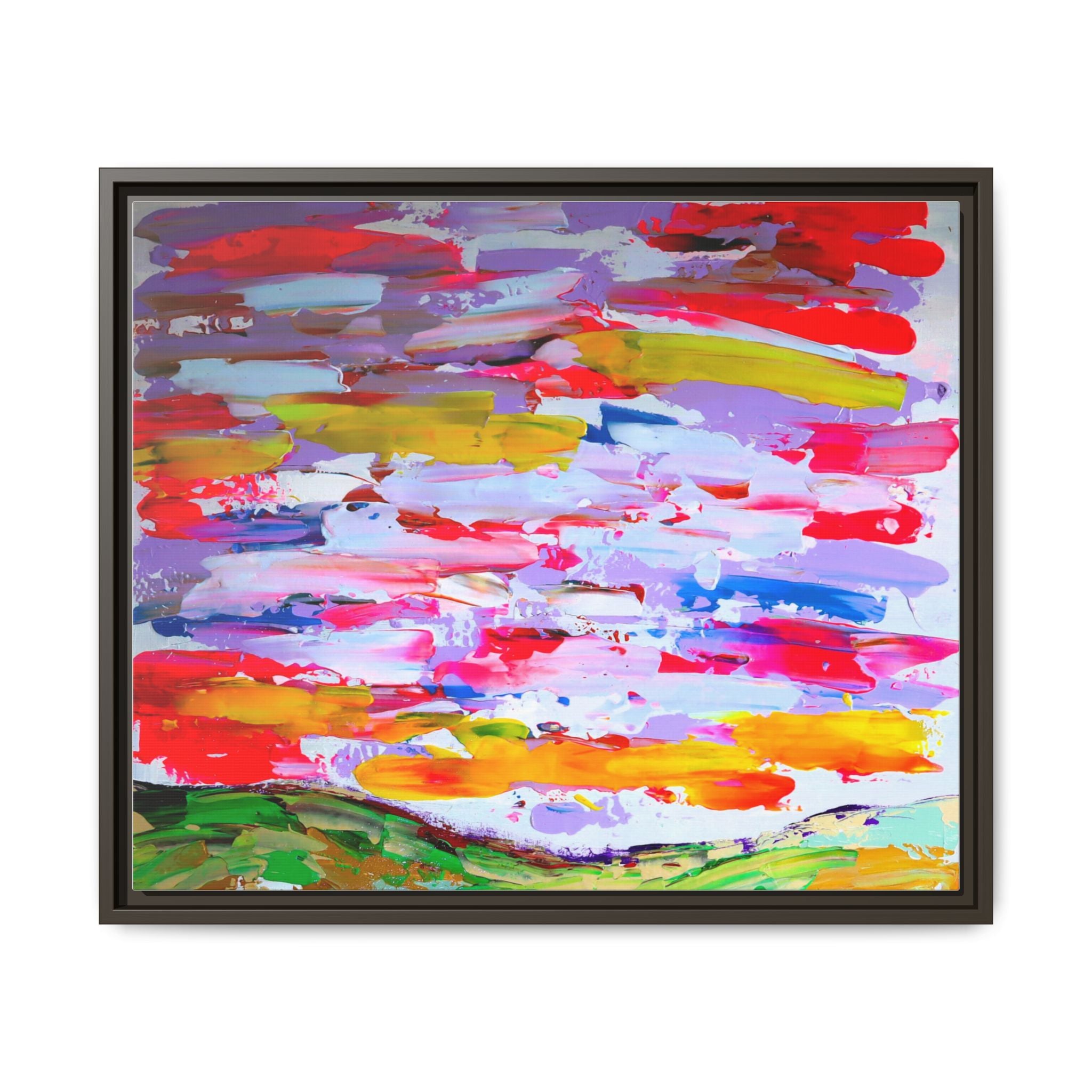 Sunny day in may by Norman Barrett Framed Matte Canvas Wall Art