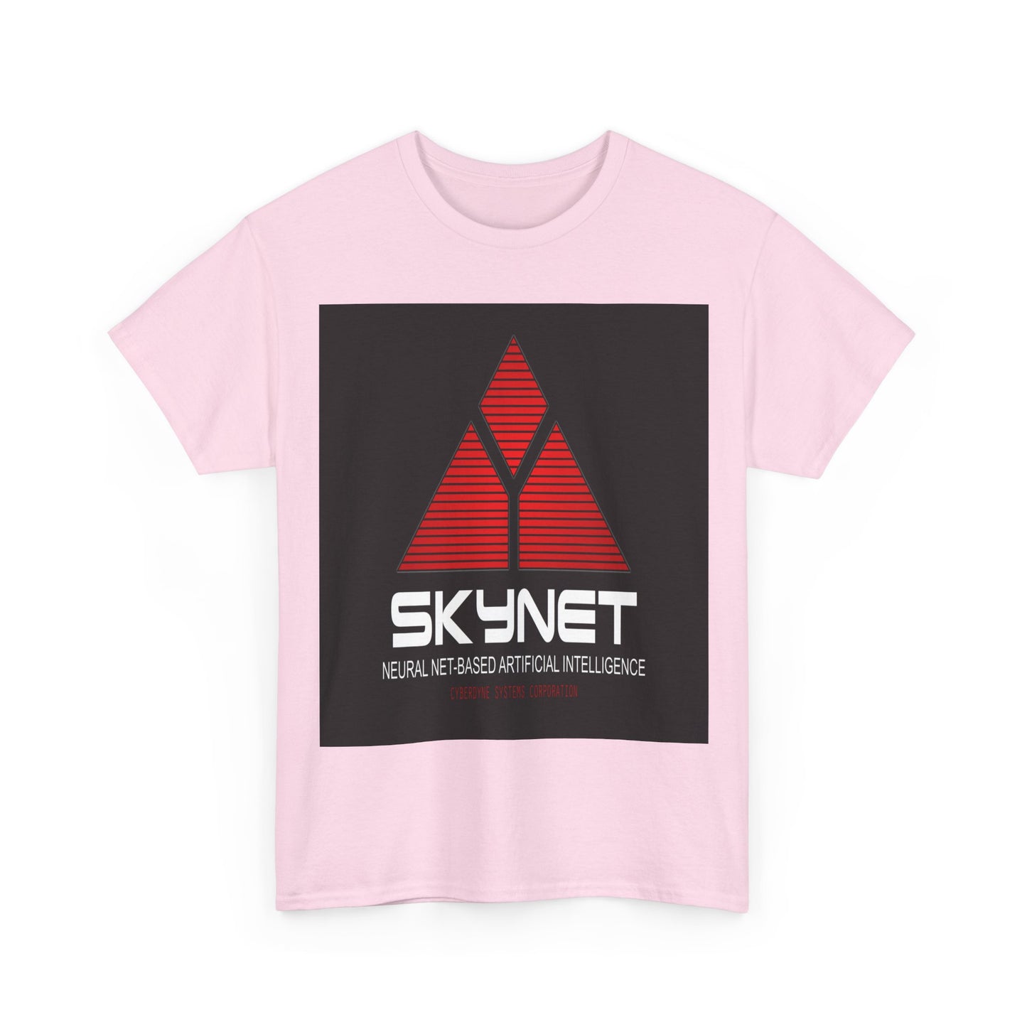 Skynet Logo Tee — Retro Red AI Graphic T-Shirt