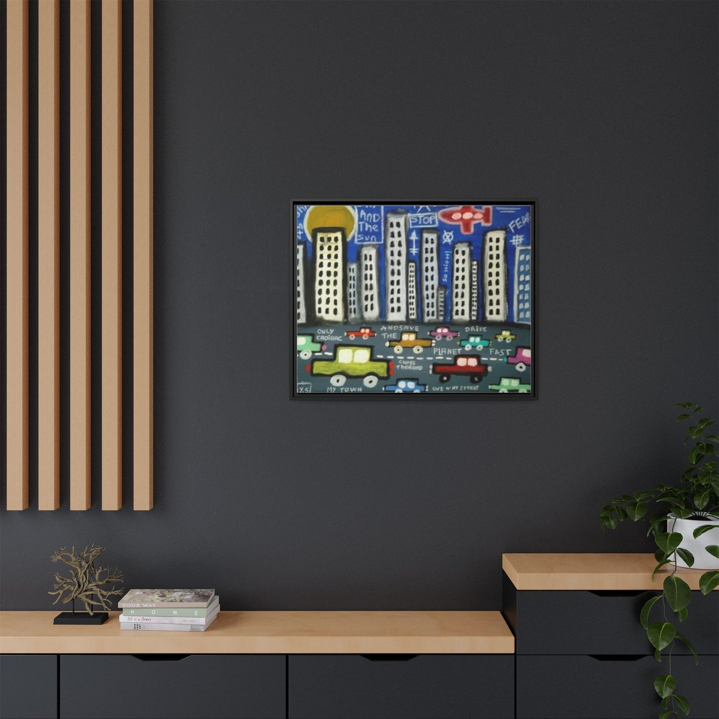 Only Cadillac 2 by Yann Sciberras Framed Matte Canvas Wall Art Print