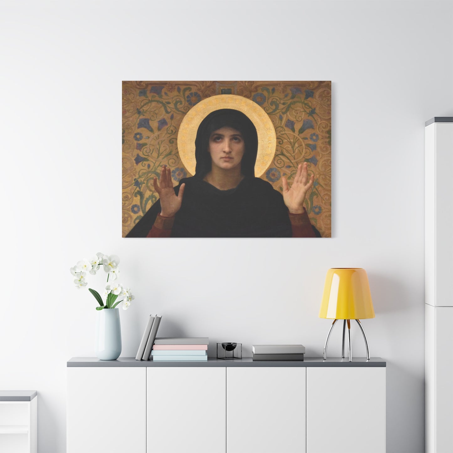 La Vierge consolatrice by William Adolphe Bouguereau Matte Stretched Wall Art