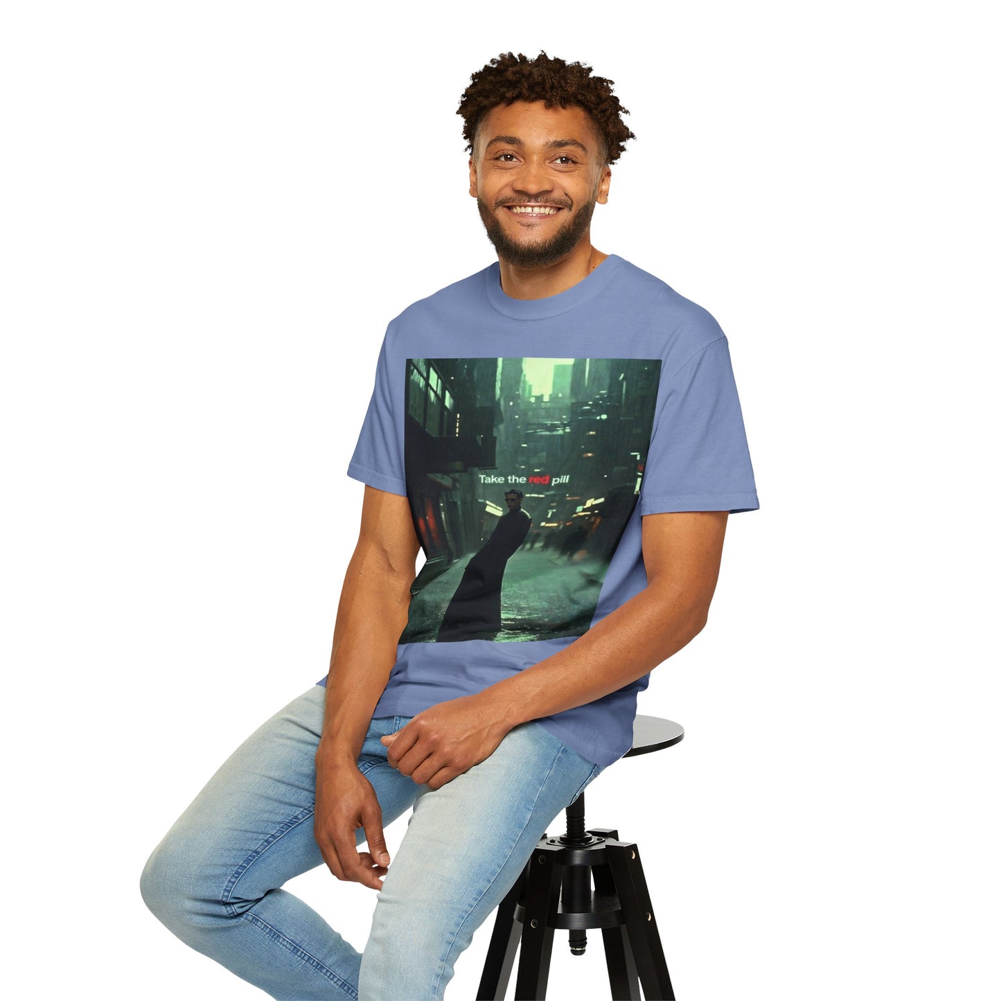 Take the Red Pill T-Shirt — Cyberpunk Noir Graphic Tee