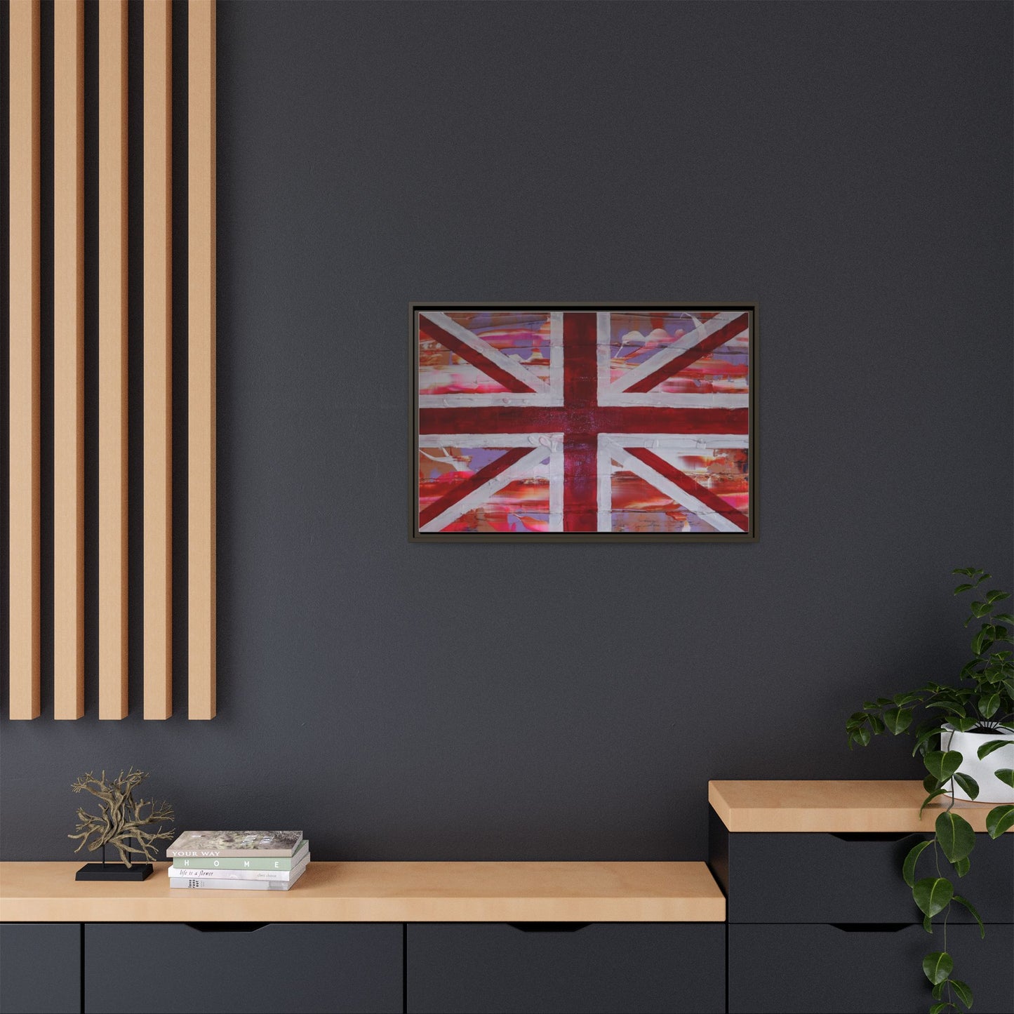 Union Jack is back! by Norman Barrett Framed Matte Canvas Print Wall Art
