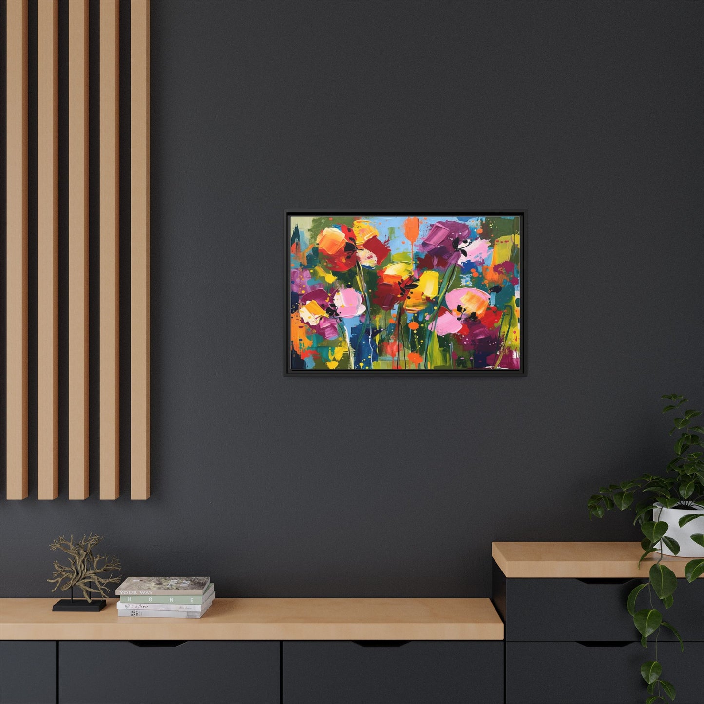 Matte Canvas, Framed (Multi-color)