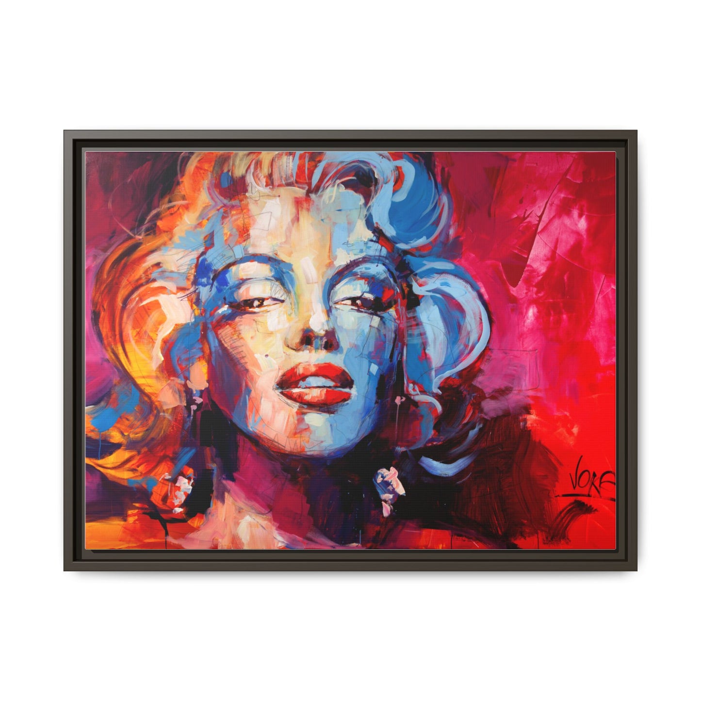 Marilyn Monroe attributed to Voke Matte Canvas Framed Wall Art