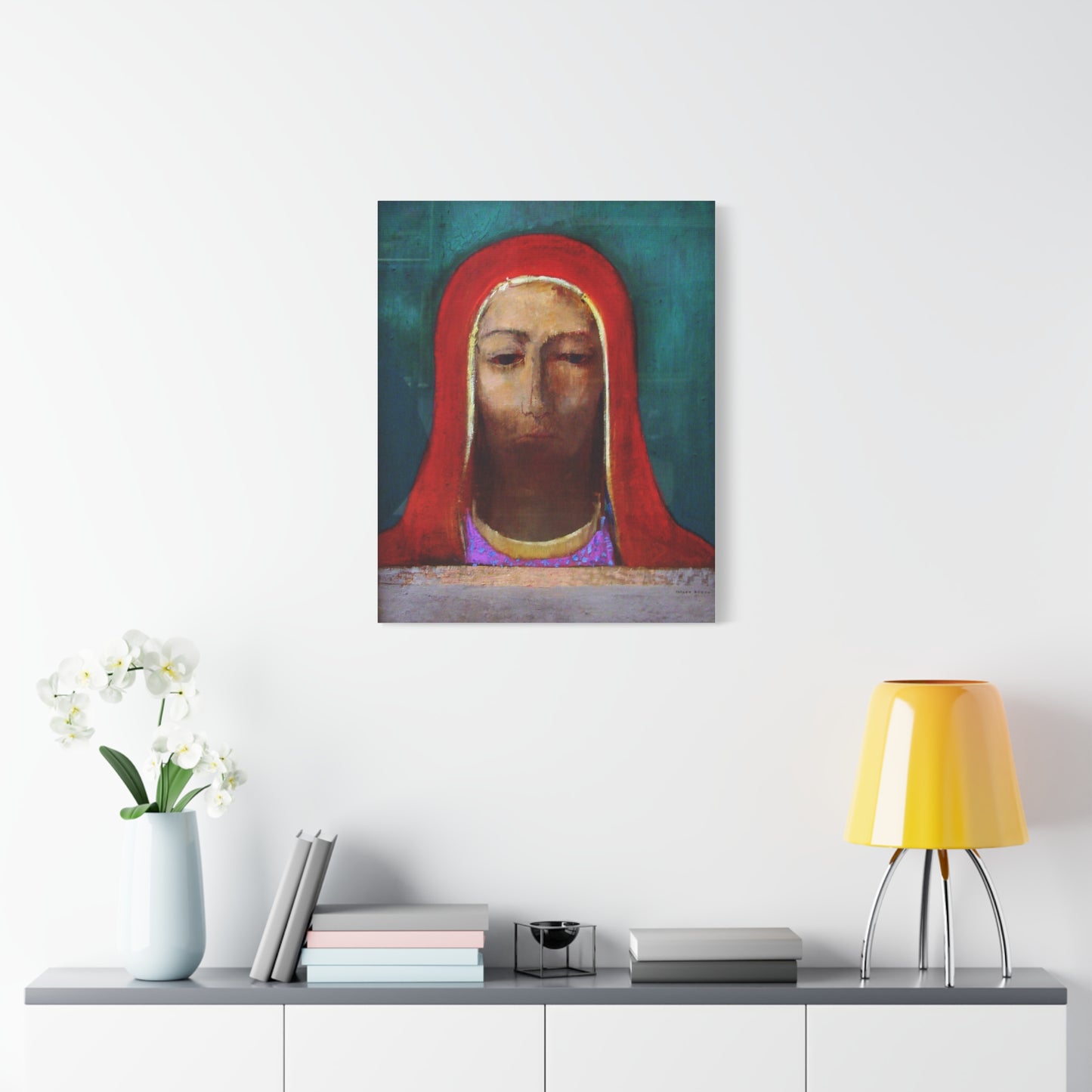 Le Silence by Odilon Redon Matte Canvas Wall Art Print