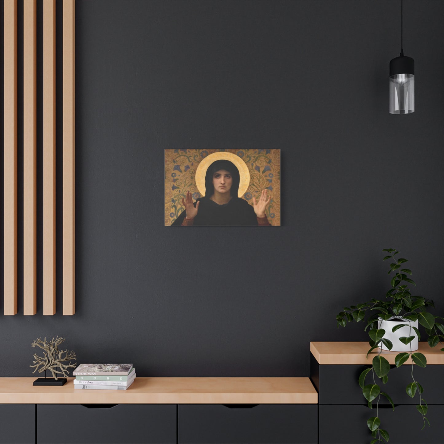 La Vierge consolatrice by William Adolphe Bouguereau Matte Stretched Wall Art