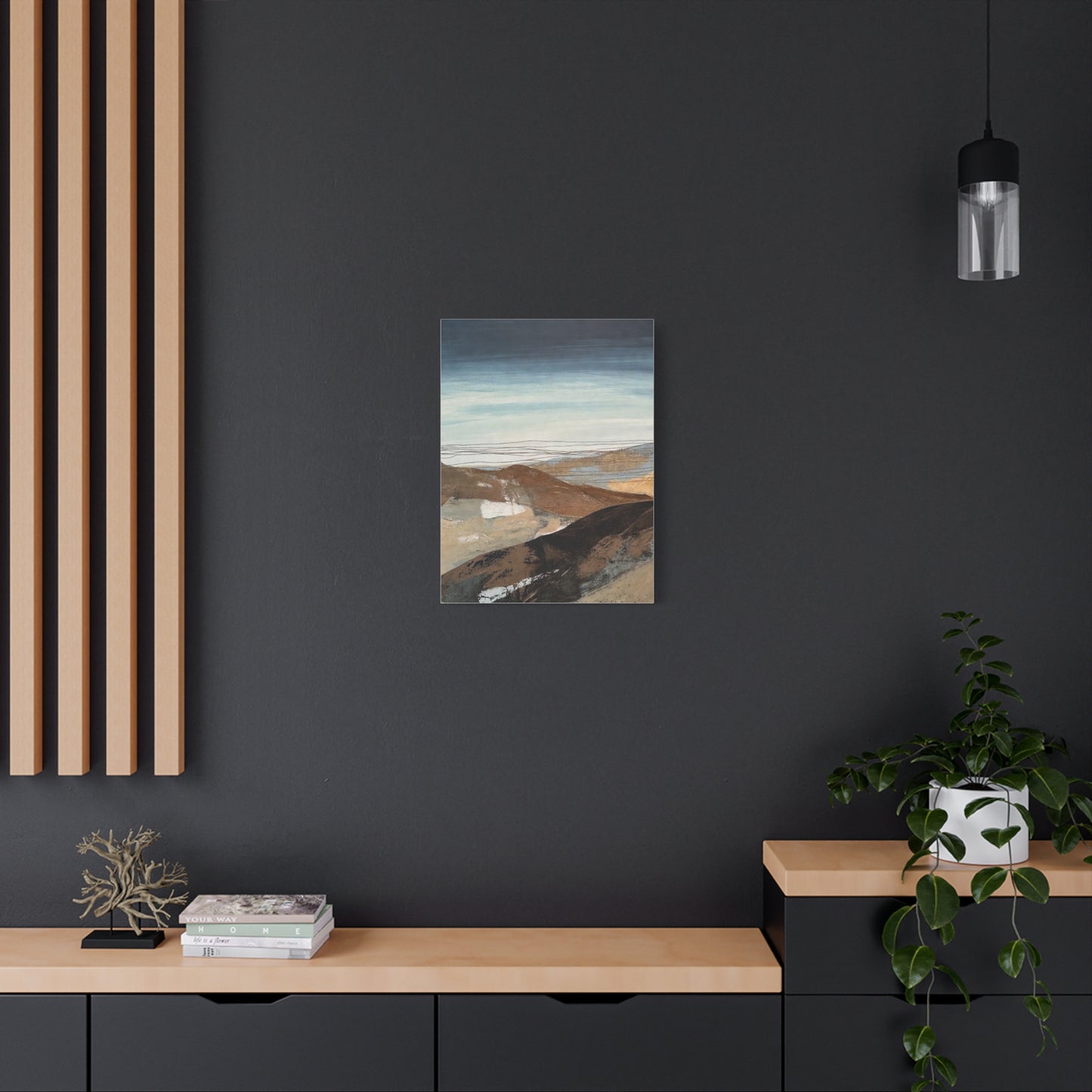 Abstract Landscape Matte Canvas Wall Art — Stretched 1.25"