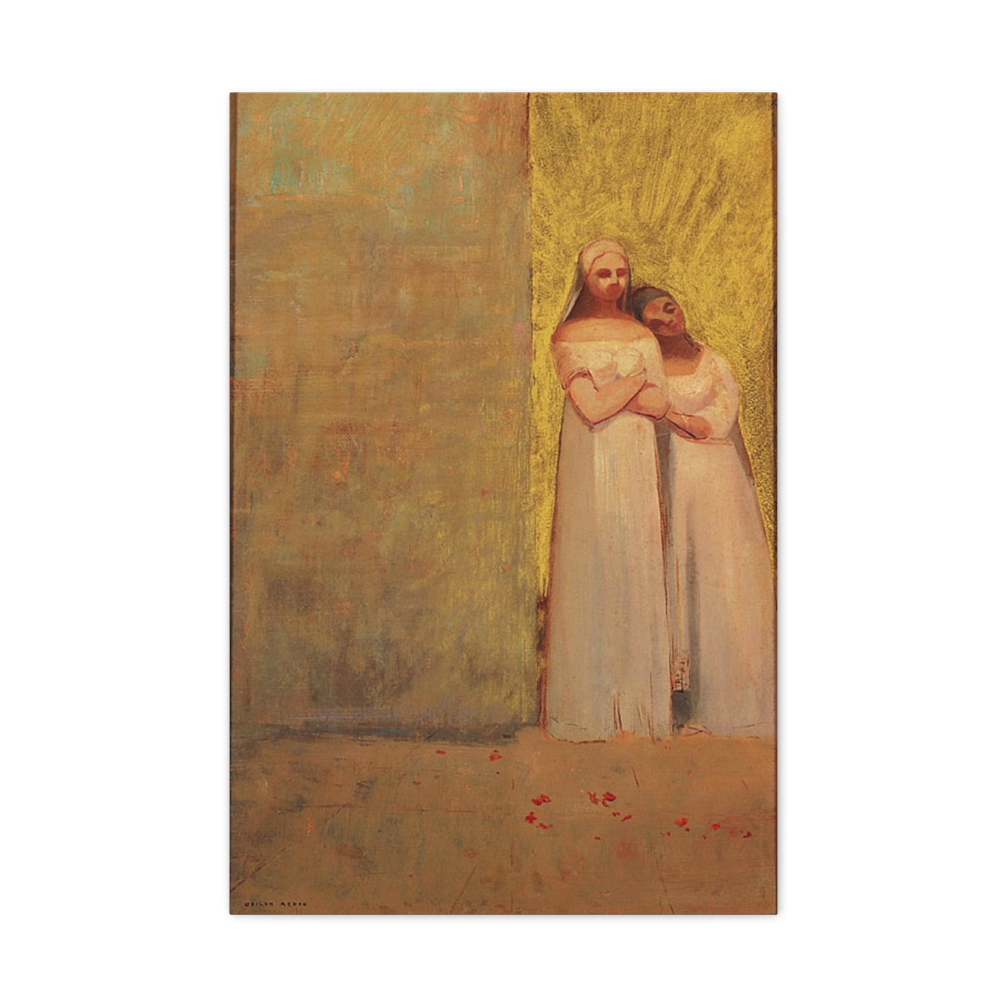 The Two Graces by Odilon Redon Matte Canvas Wall Art Print
