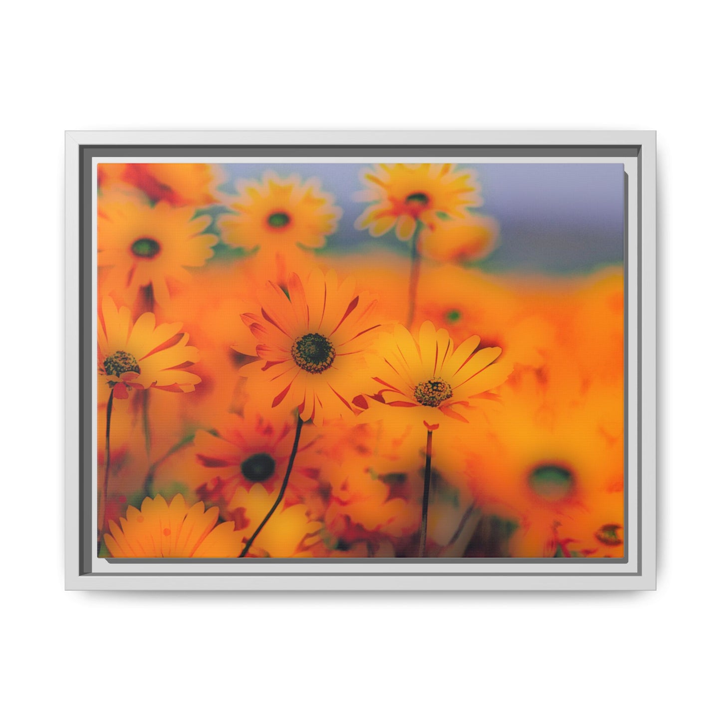 Bee Garden by Norman Barrett Framed Matte Canvas Wall Art Print