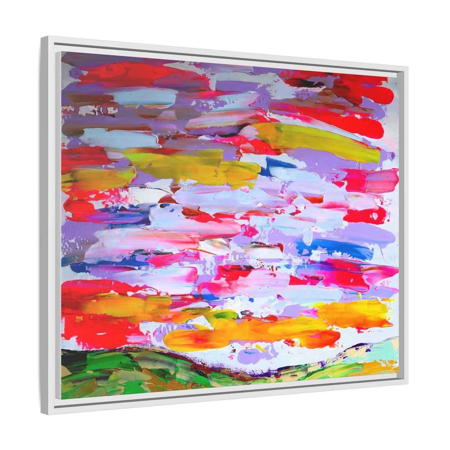 Sunny day in may by Norman Barrett Framed Matte Canvas Wall Art