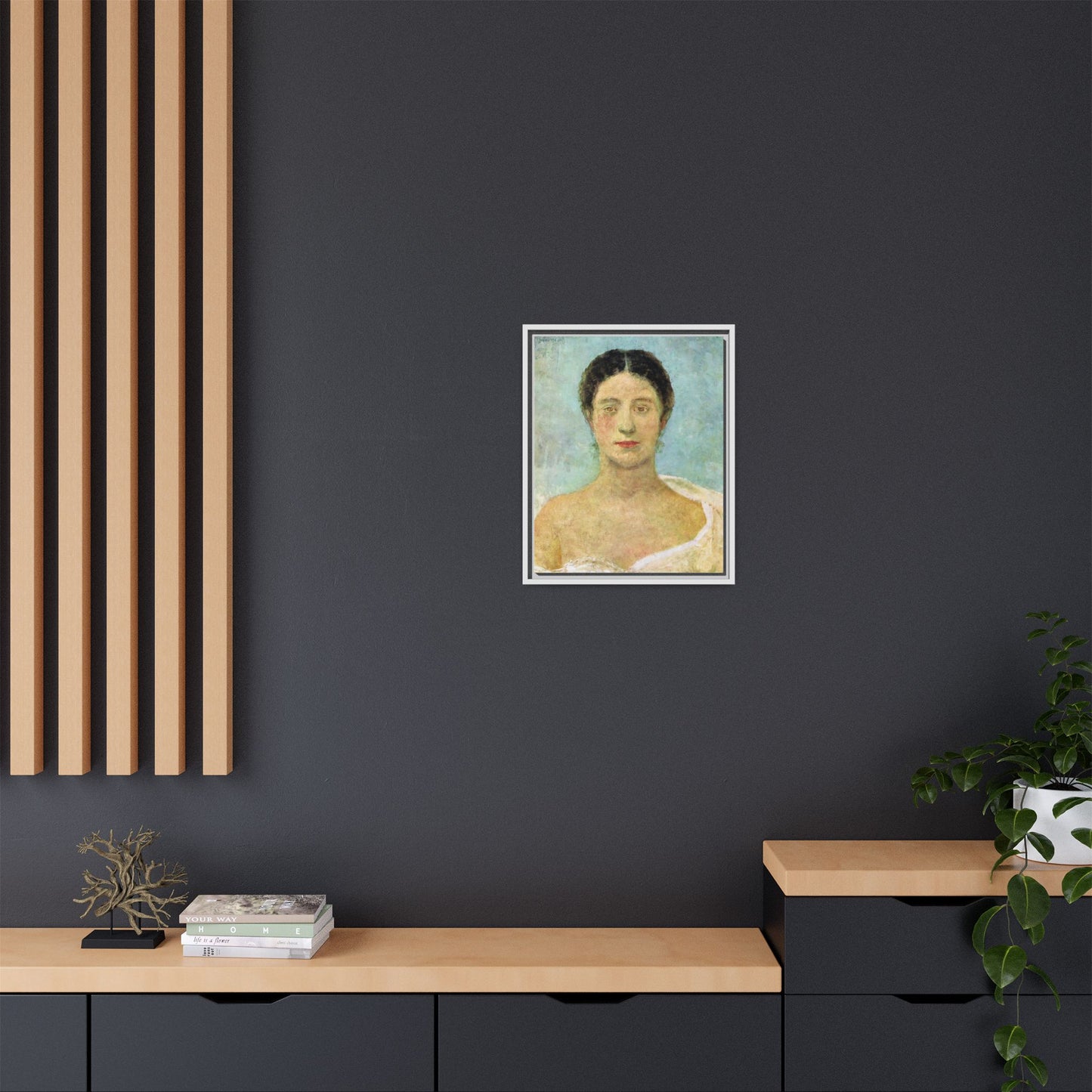 Bianca by Max Klinger Framed Matte Canvas Portrait Print