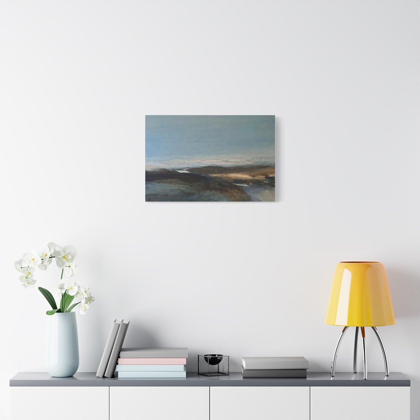 Blue landscape Matte Canvas, Stretched, 1.25"
