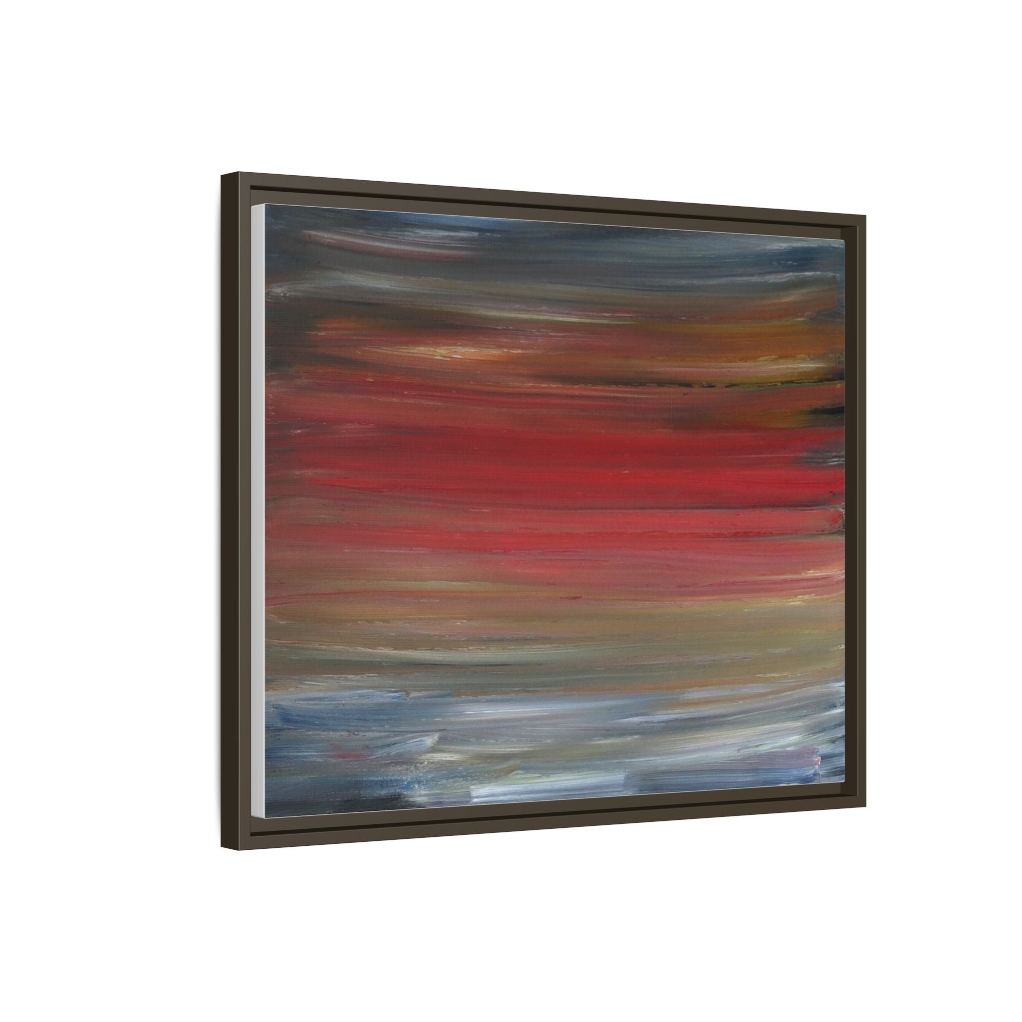 Misty morning by Norman Barrett Framed Matte Canvas Wall Art
