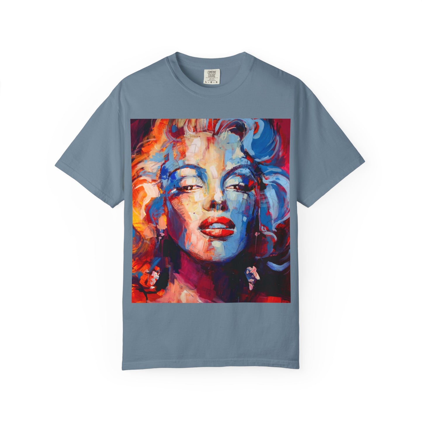 Artistic Pop Portrait T-Shirt — Colorful Marilyn-Inspired Graphic Tee