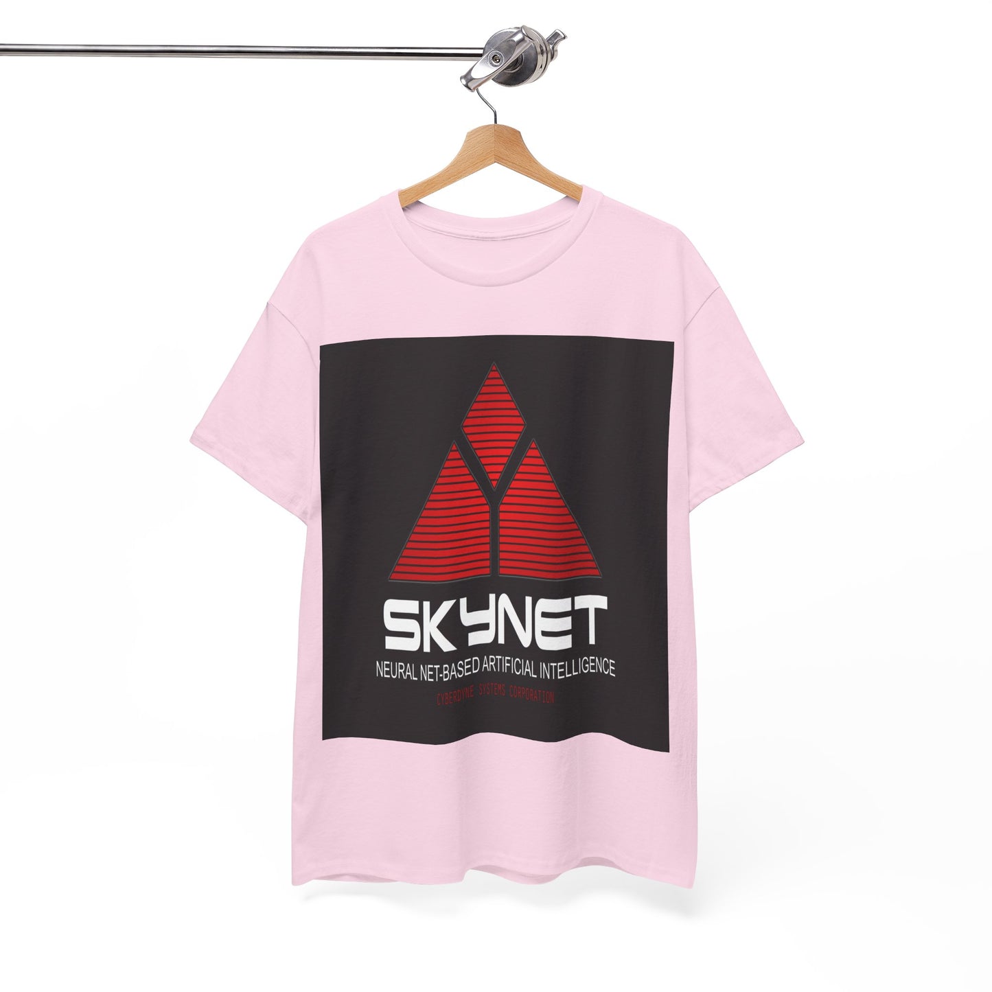 Skynet Logo Tee — Retro Red AI Graphic T-Shirt