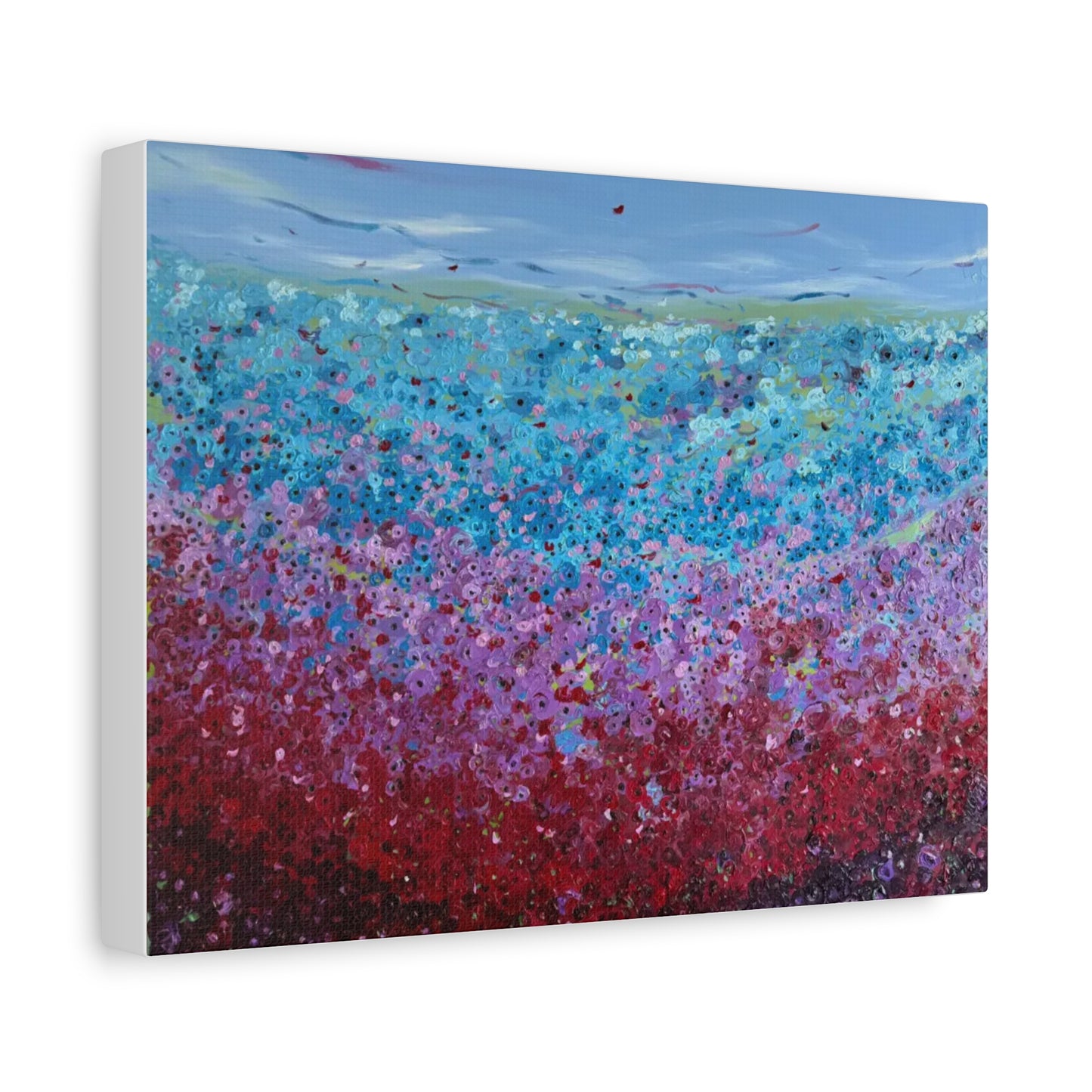 Bloom by Unknown Abstract Coastal Bloom Canvas Wall Art — Matte Stretched 1.25"