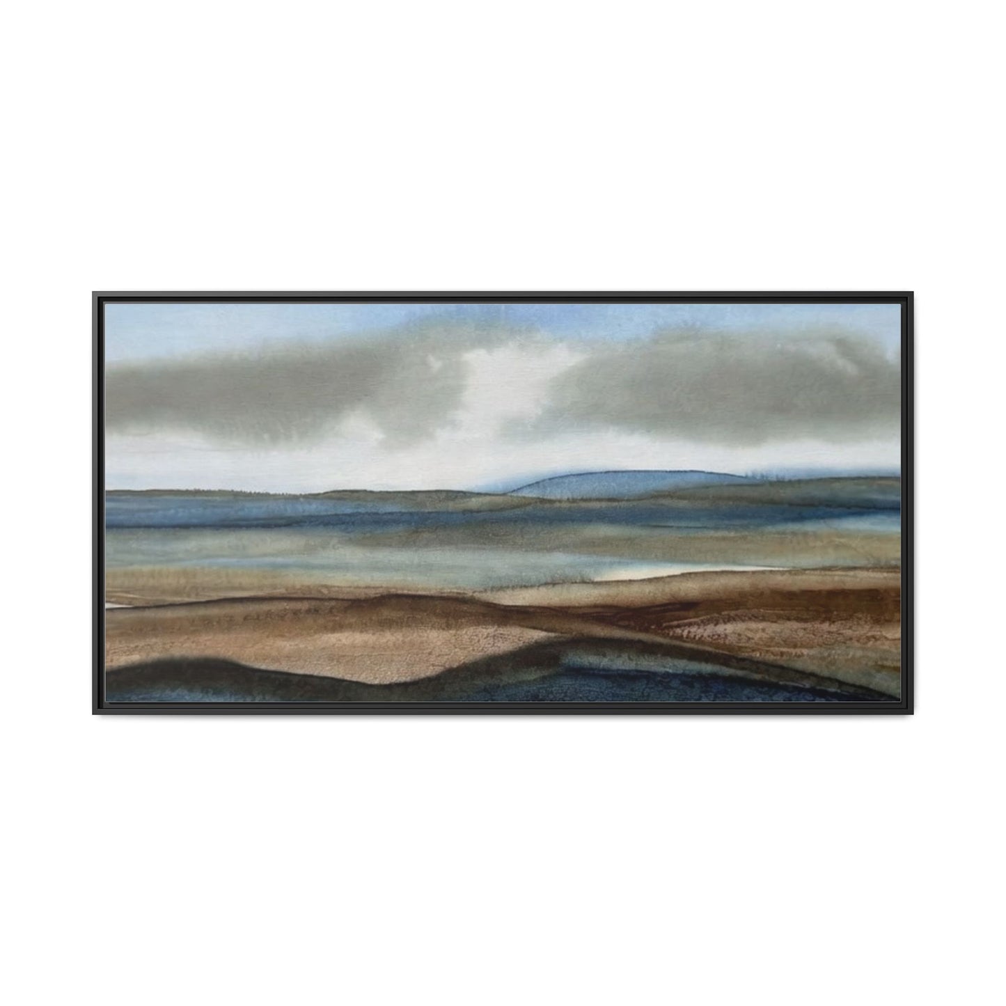 Matte Canvas Landscape, Framed (Multi-color)
