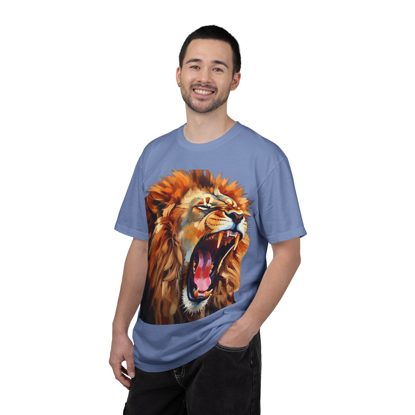 Roaring Lion T-Shirt Bold Wildlife Graphic Tee